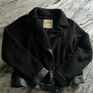 Hollister Sherpa Leather Jacket